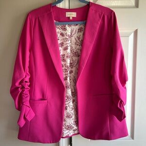 Skies Are Blue Pink Trendy Blazer Size L